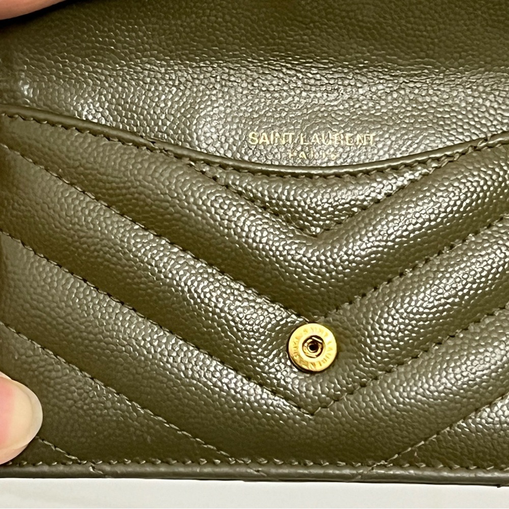 SOLD OFF POSHMARK 
Cassandre YSL Monogram Leather Zip Card Holder - Picture 13 of 16